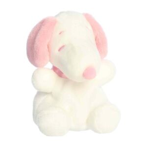 Mini Peanuts Pink and White Plush Toy